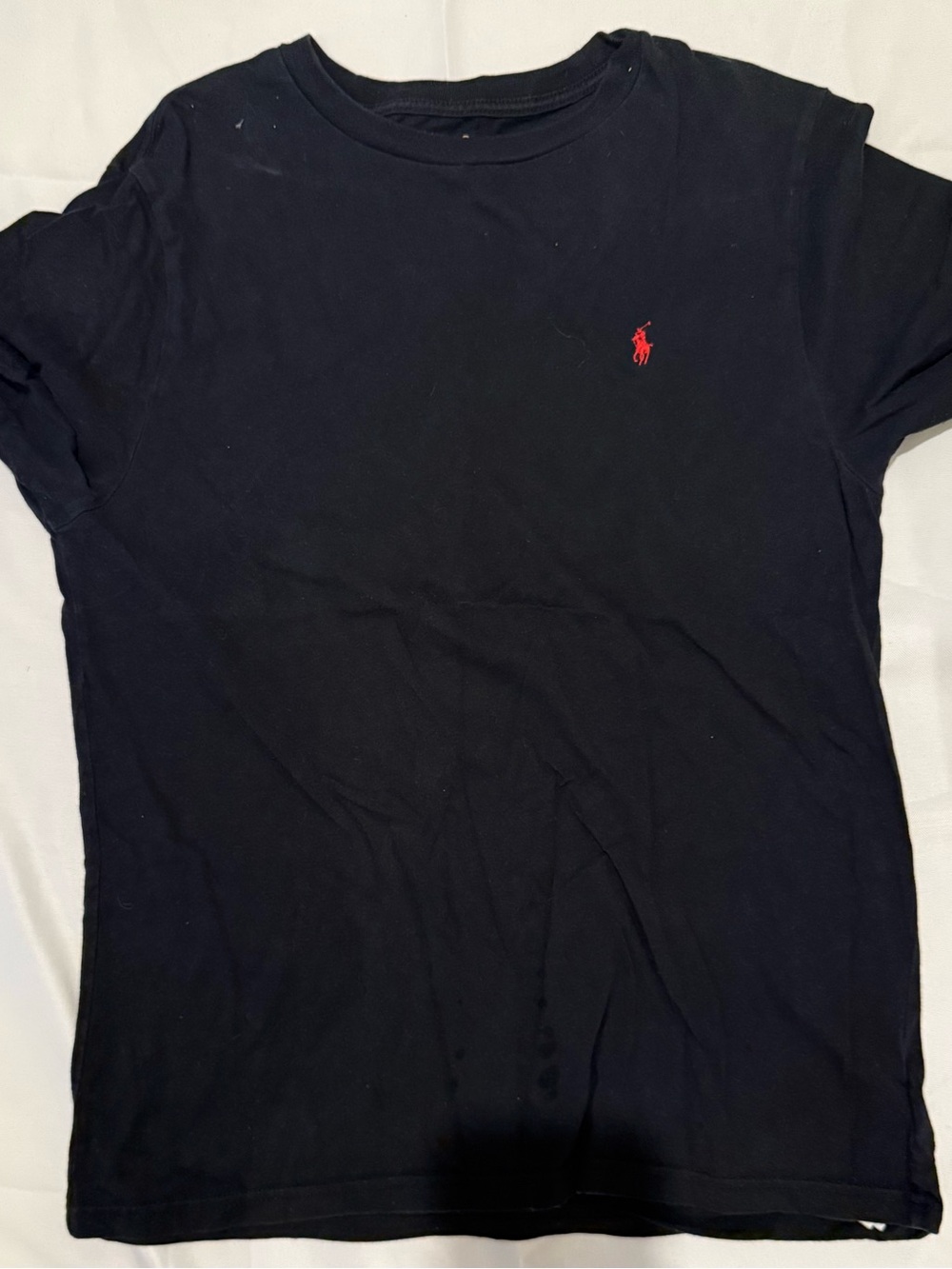 Polo by Ralph Lauren Black Short Sleeve Tee with Red Pony